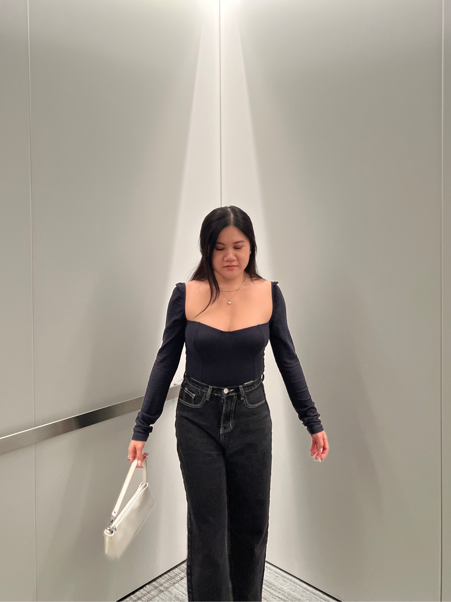 an all-black look 🖤 top from @lafy.eco and jeans from @yesstyle

#LTKunder50 #LTKstyletip #LTKfit