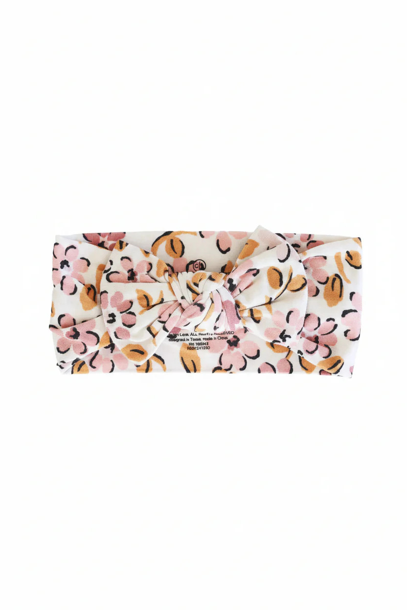 Mauvelous Meadow Knit Large Bow Headwrap | Caden Lane