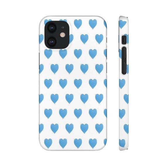 Phone Case Preppy Hearts Blue Watercolor Samsung 12 Pro Max | Etsy | Etsy (US)