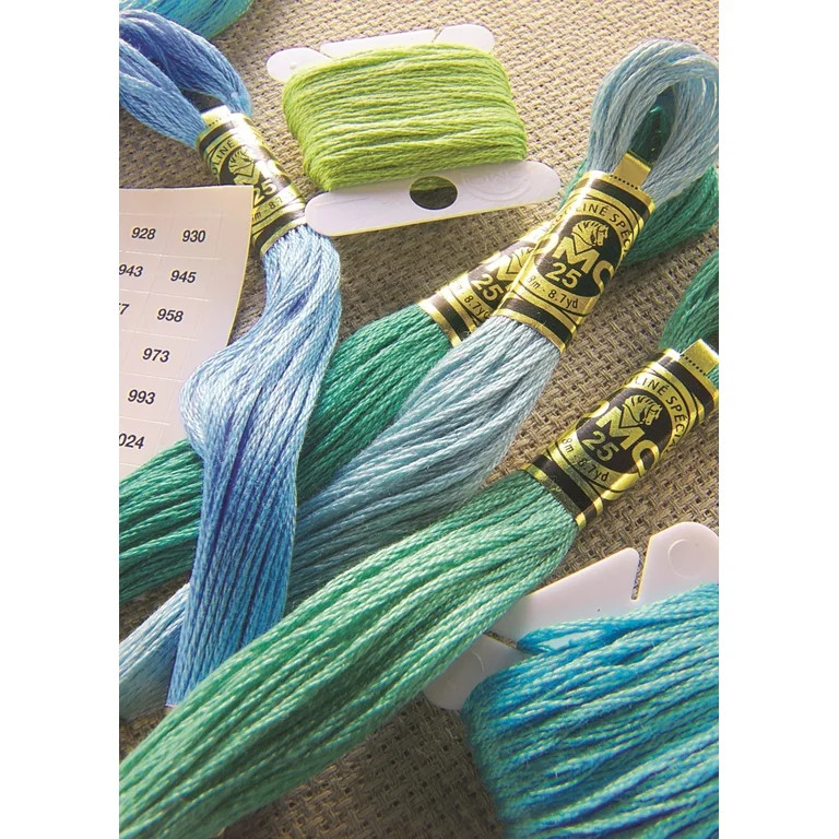 DMC Mouline 117-519 Six-Strand Embroidery Thread, Sky Blue, 8.7-Yards | Walmart (US)