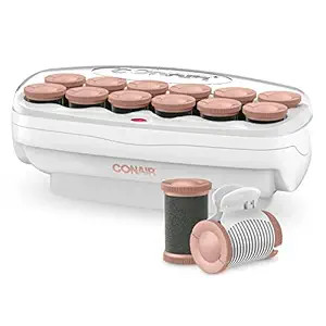Conair Ceramic 1 1/2-inch Hot Rollers, Super Clips Included, Create Big Bouncy Curls | Amazon (US)
