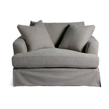 Ava Slipcovered Chair & a Half | Grandin Road | Grandin Road