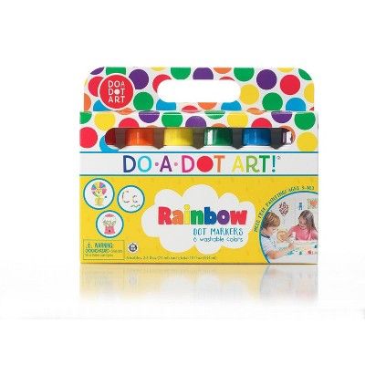 6ct Washable Rainbow Dot Markers - Do-A-Dot Art | Target
