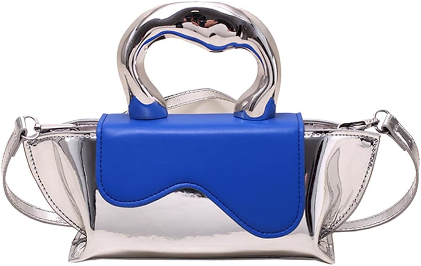 Silver Purse Evening Bag Women Y2k Hobo Bag Tote Handbag Chic Clutch Purses Crossbody Bag Sparkly... | Amazon (US)