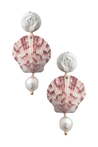 Ilha Earrings in White | Revolve Clothing (Global)