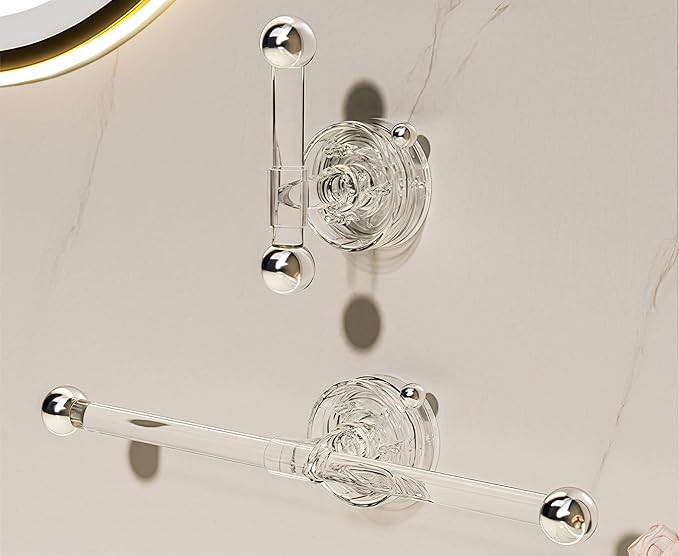 Set of Transparent Suction Cup Washcloth Bar & Suction Cup Hanger Hook Removable Reusable Suction... | Amazon (US)