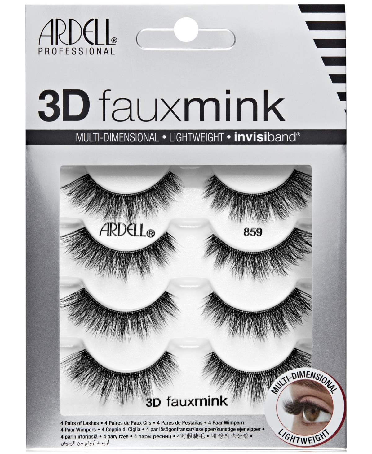Ardell 3D Faux Mink Lashes #859, 4-Pk. | Macy's