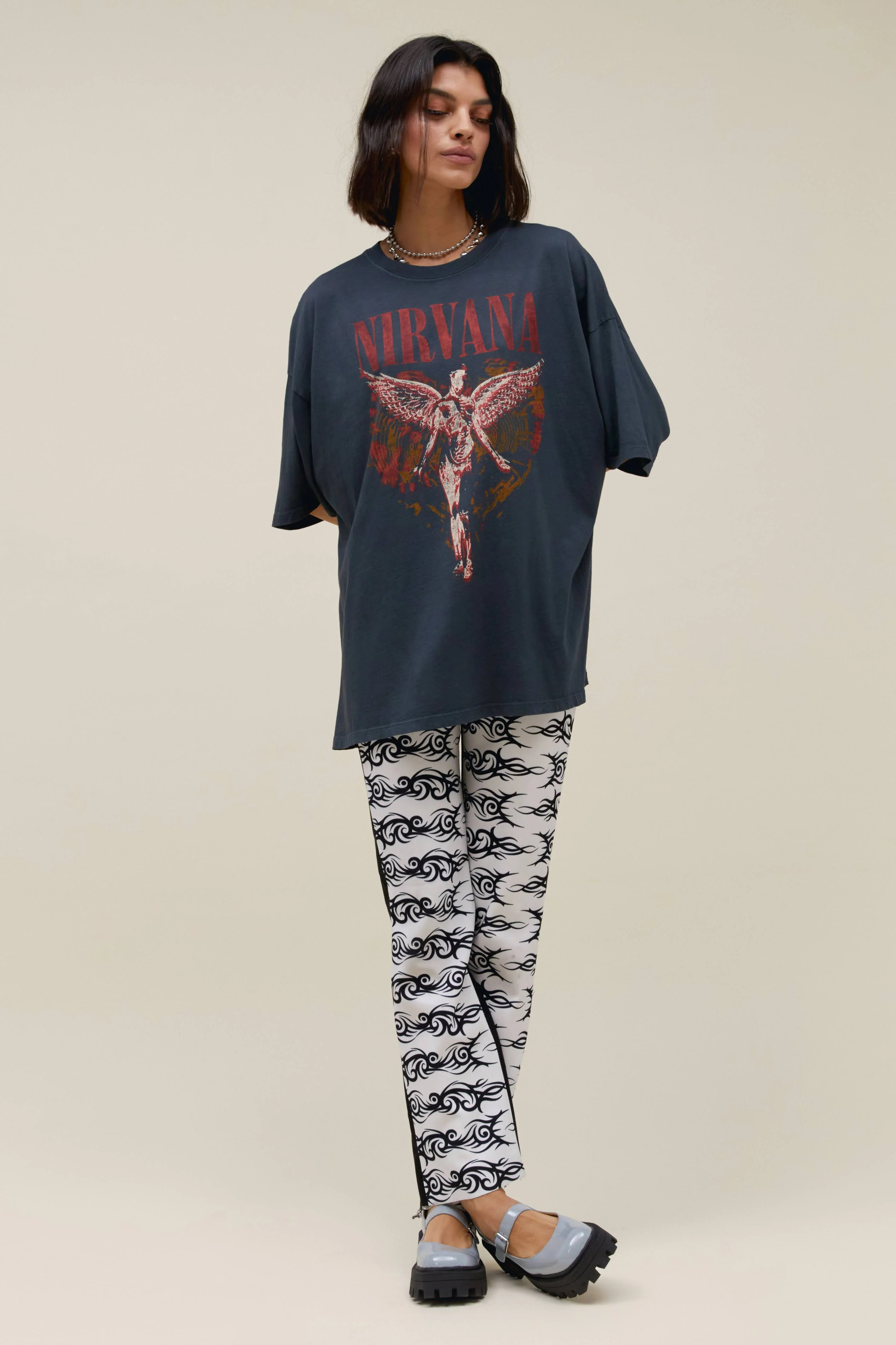 Nirvana Trippy Heart OS Tee | Daydreamer