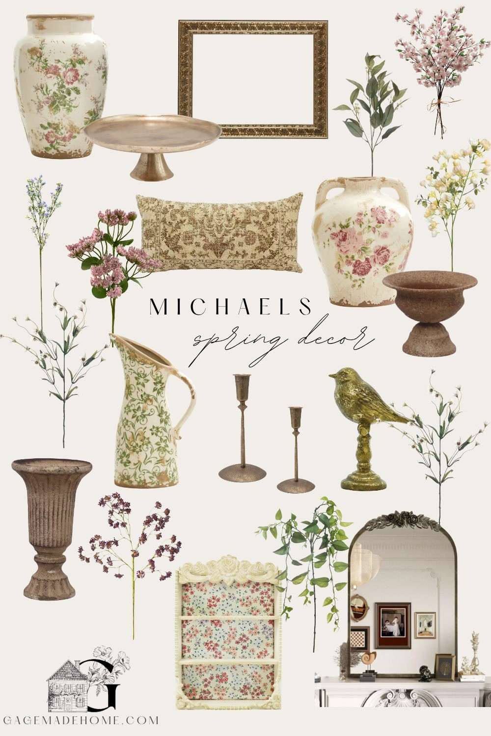 Spring home decor finds from Michaels, all budget-friendly and absolutely stunning! Shop floral stems, vases, antique frames, shelf decor, brass accents & more! #michaels #springdecor #springhome #floralstems #fauxflorals #fauxplants #spring

#LTKHome #LTKSeasonal #LTKFindsUnder50