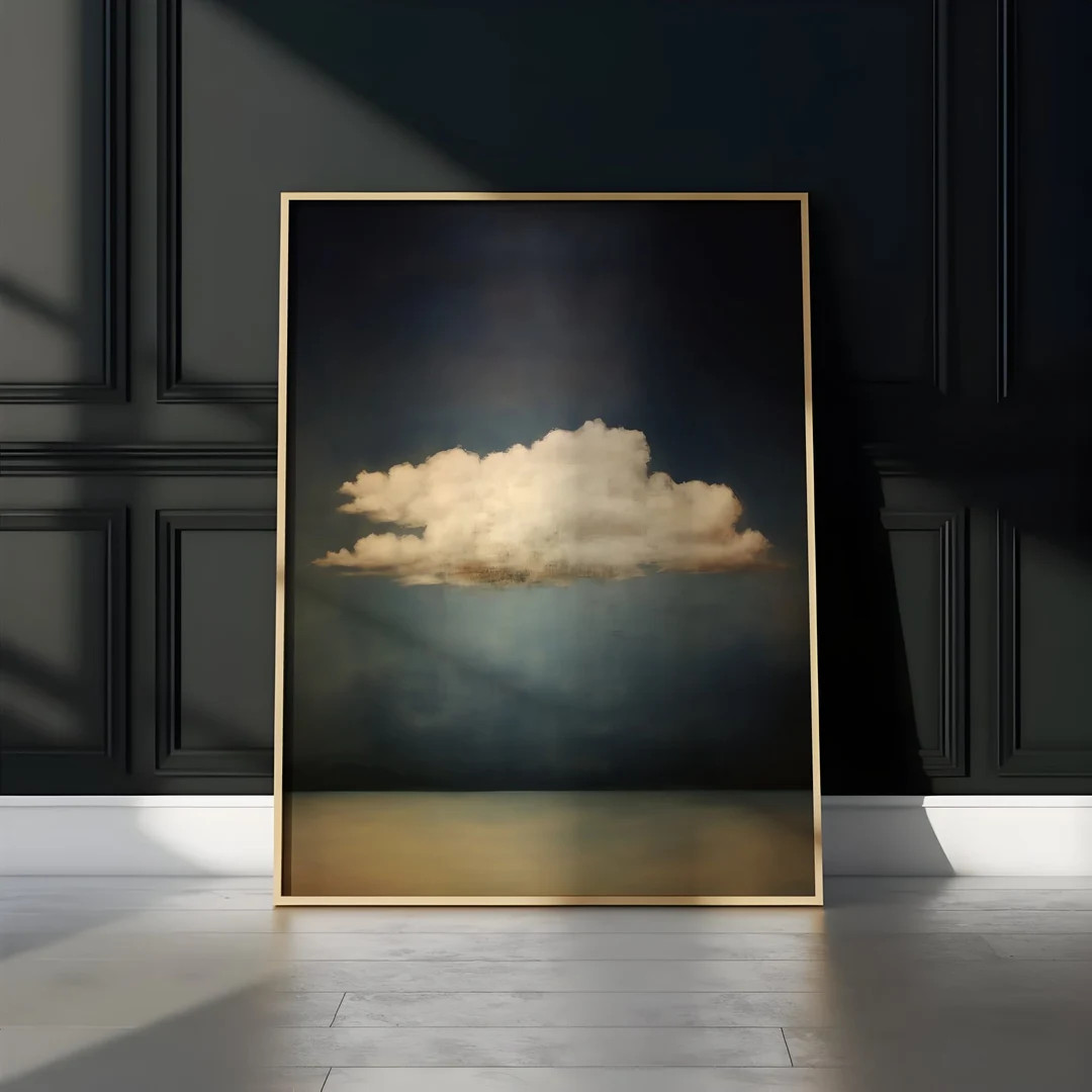 Vintage Moody Clouds: Minimalist Art, Wall Print, Wall Art, Illustrations, Minimalist Art, Modern... | Etsy (US)