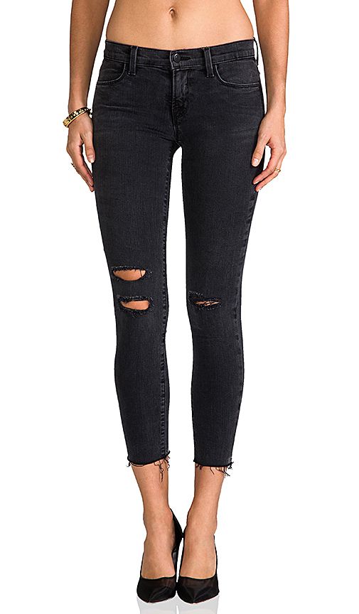 J Brand Mid Rise Crop in Mercy | Revolve Clothing (Global)