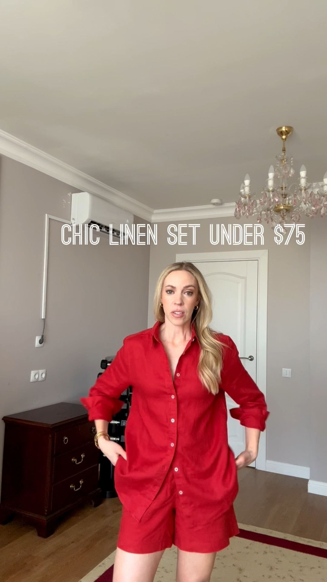 This linen set from @Quince is so chic and under $75! Wear this on vacation, to a backyard barbecue, or for summer travel (the red is going to sell out so act fast! 💨)

#LTKTravel #LTKSeasonal #LTKOver40