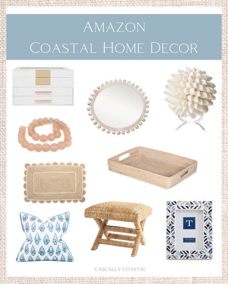 This week's favorite coastal home finds from Amazon!
-
coastal home, coastal decor, home decor, living room decor, home decor under $50, coffee table decor, coastal rugs, neutral rugs, 8x10 rugs, 5x8 rugs, scalloped rugs, woven rugs, coastal runners, neutral runners, Amazon home decor, picture frames, blue and white pillows, couch pillows, amazon pillows, pillows under $20, textured decor, woven decor, woven tray, coffee table tray, serving tray, decorative beads, seaglass beads, jewelry box, woven stools, stools for foot of bed, decorative accessories, round mirrors, wood mirrors, beaded mirrors, 36" mirrors, coastal bedroom decor

#LTKunder100 #LTKhome #LTKFind