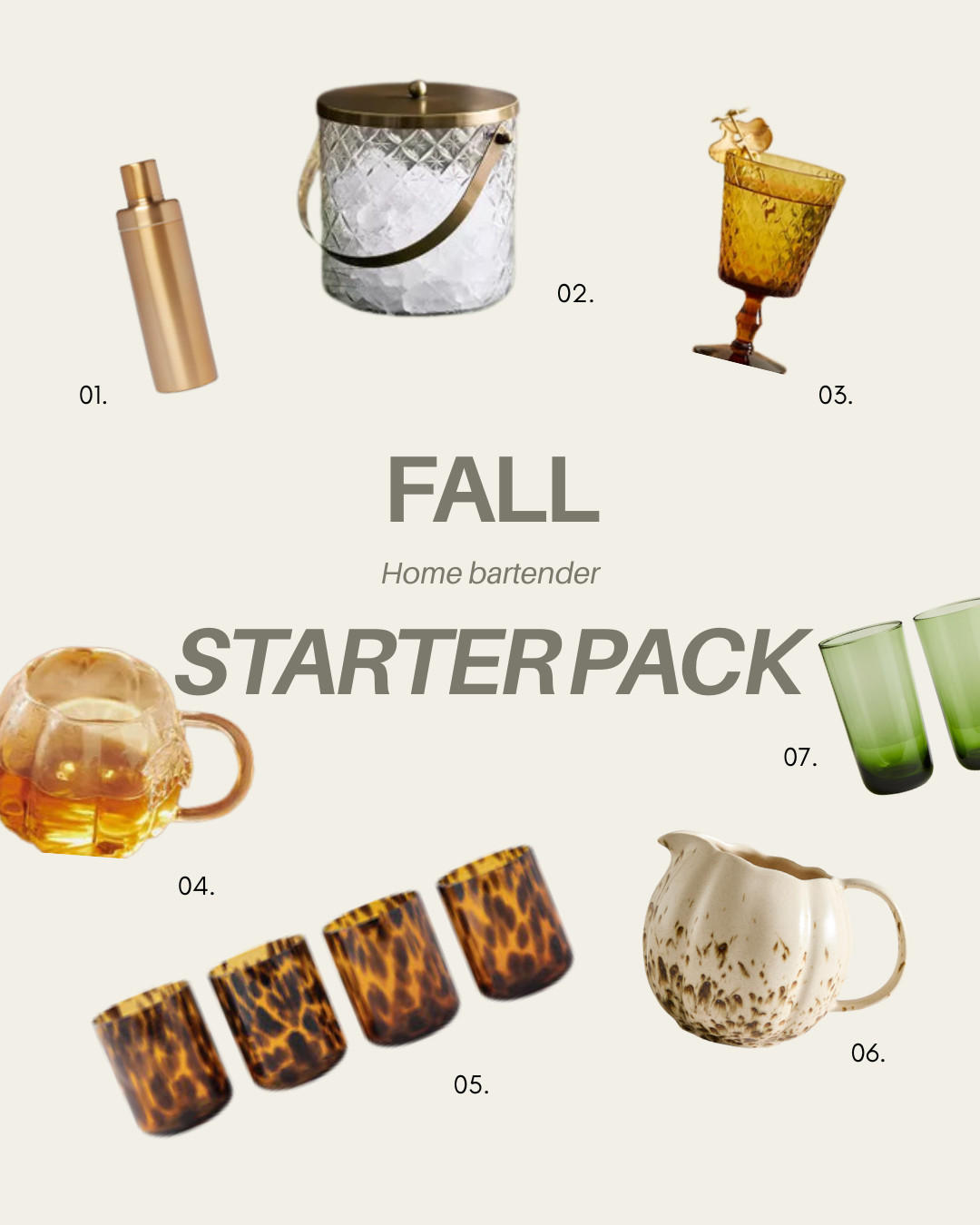 Fall Finds for the Home Bartender  

 #LTKHalloween #LTKSeasonal #LTKHome