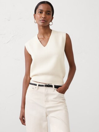Ribbed Sweater Shell | Banana Republic Factory