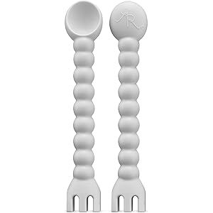 Ryan & Rose Baby Spoon and Fork [2 Pack] (Grey) | Amazon (US)