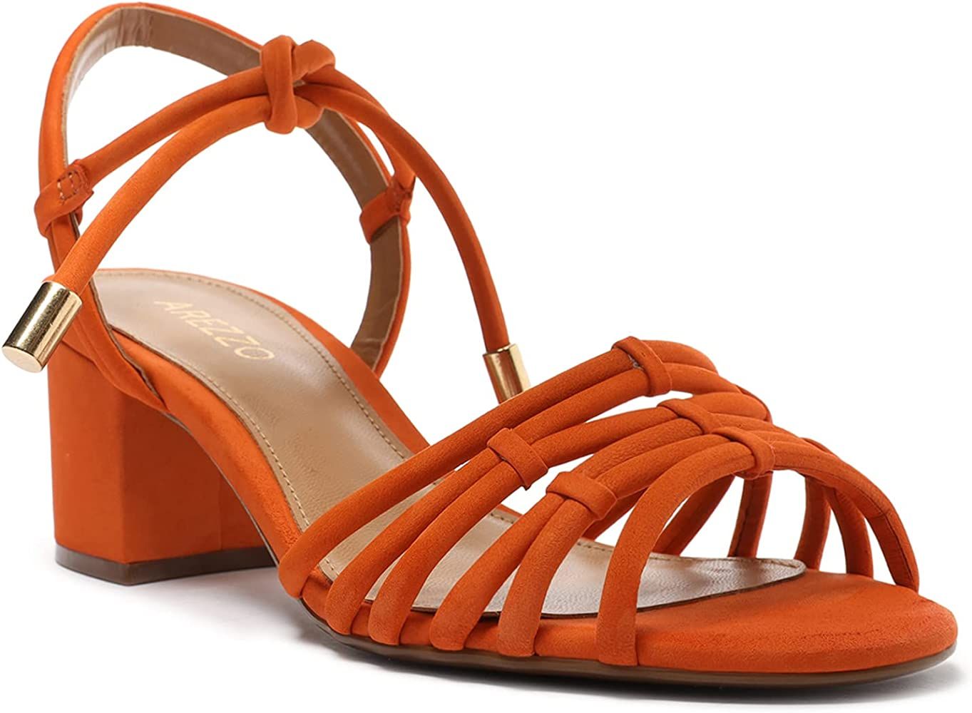 AREZZO Women's Greta Lace Up Strappy Block Heel Sandal | Amazon (US)