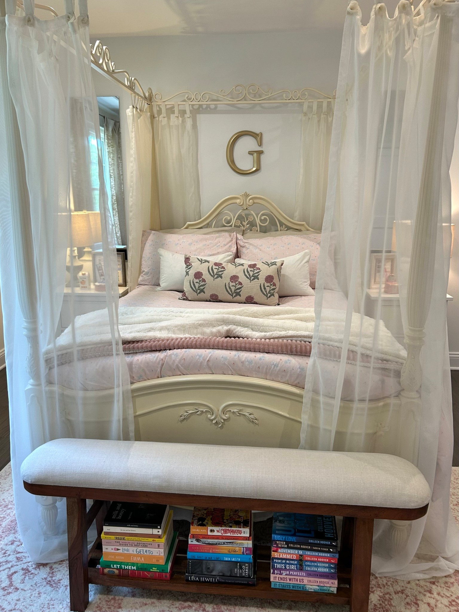 Bed Details:
- Comforter is from Djerf Avenue
- Bed curtains are handmade 

#LTKFamily #LTKStyleTip #LTKHome