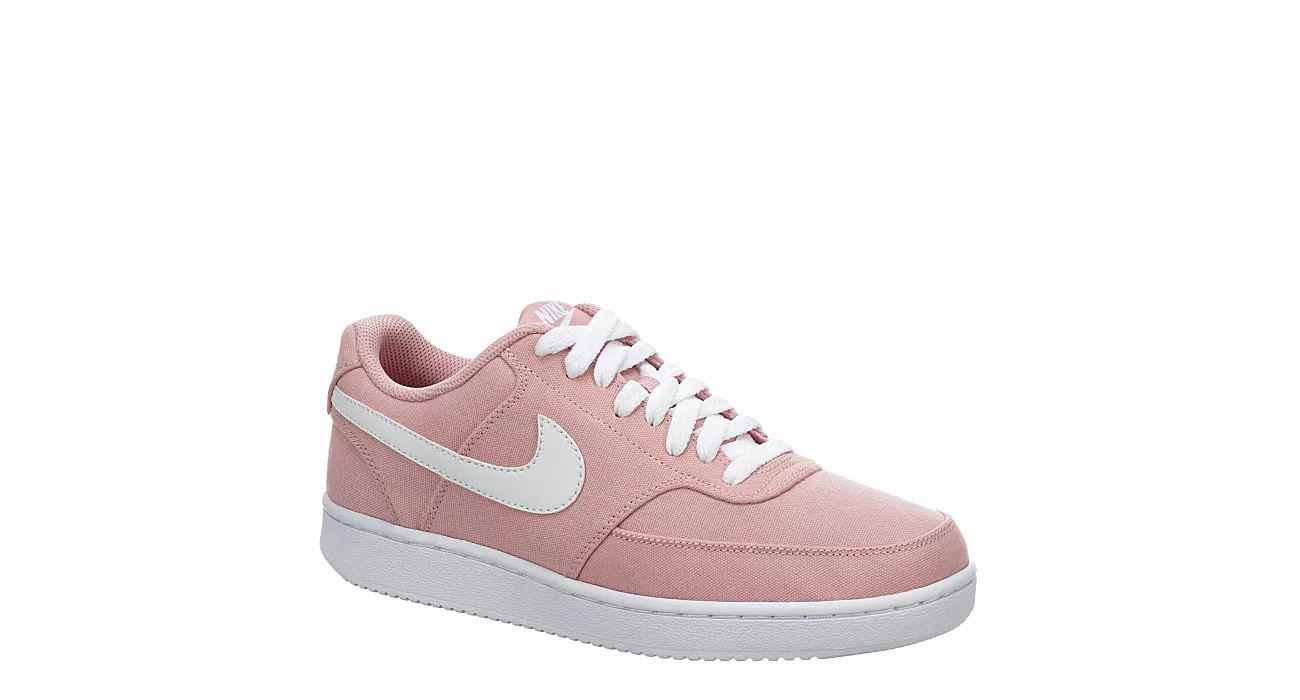 Nike Womens Court Vision Low Canvas Sneaker - Pale Pink | Rack Room Shoes