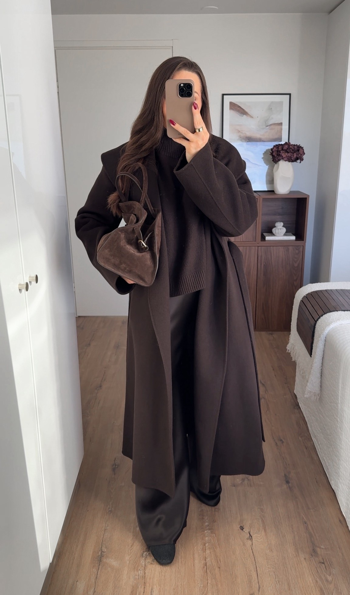 A great way to elevate a monochromatic outfit is by mixing textures. I’ve been loving to style my Almada Label satin pants with my wool and cashmere pieces 🤎 COS just released a similar pair at a more affordable price ✨ Both are timeless and easy to dress up or down 🤎

#LTKwinter #LTKstyletip #LTKautumn