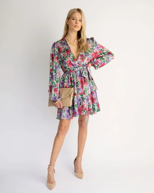 Sensational Floral Tiered Mini Dress | VICI Collection