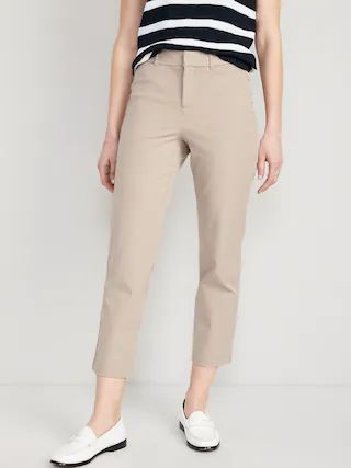 High-Waisted Pixie Straight Ankle Pants for Women | Old Navy (US)