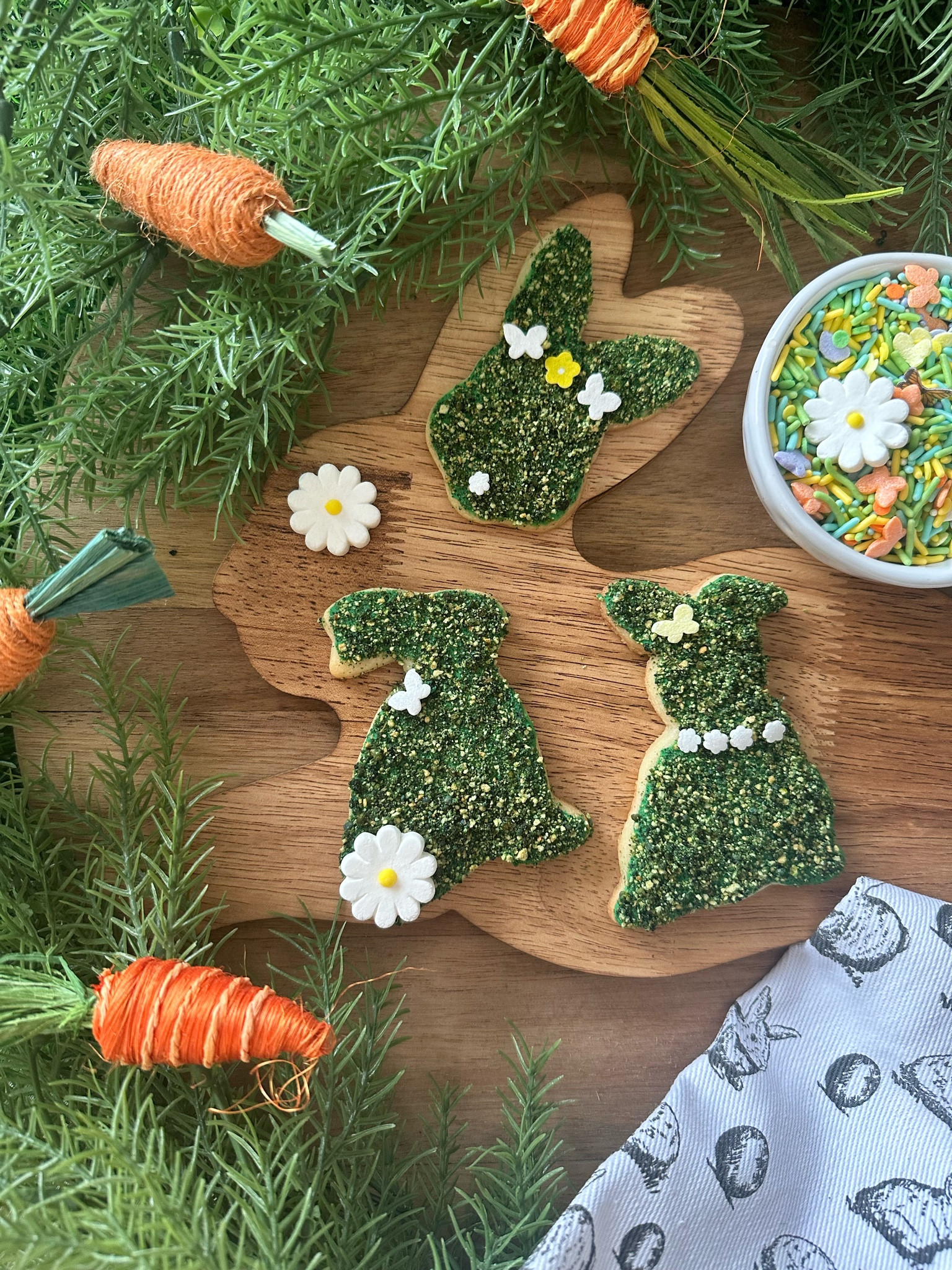 Moss bunny cookies that are perfect for a spring treat! 

#LTKSeasonal