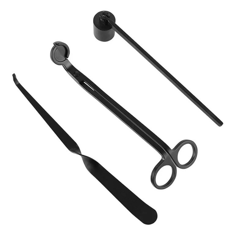 Candle Extinguisher Set Candle Snuffer Wick Dipper Black | Walmart (US)