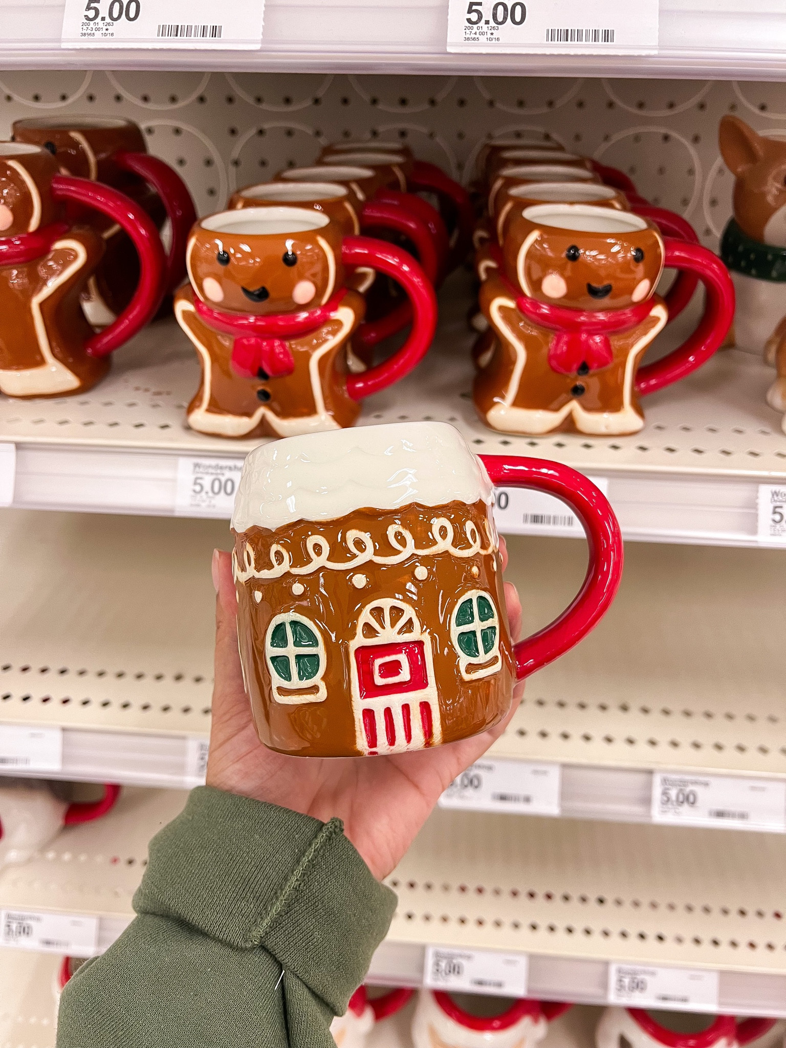 Gingerbread Cookie Personalized Christmas Mugs