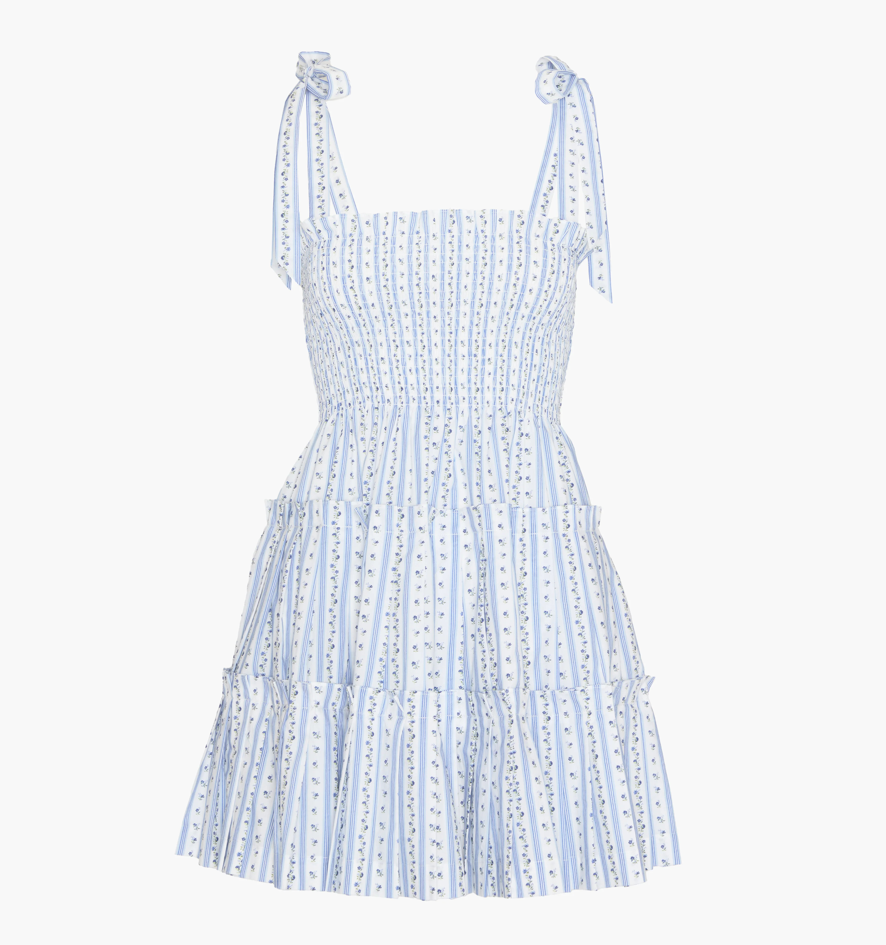 The Ribbon Charlotte Nap Dress | Blue Petal Stripe / XXS | ® | Hill House Home | Hill House Home US