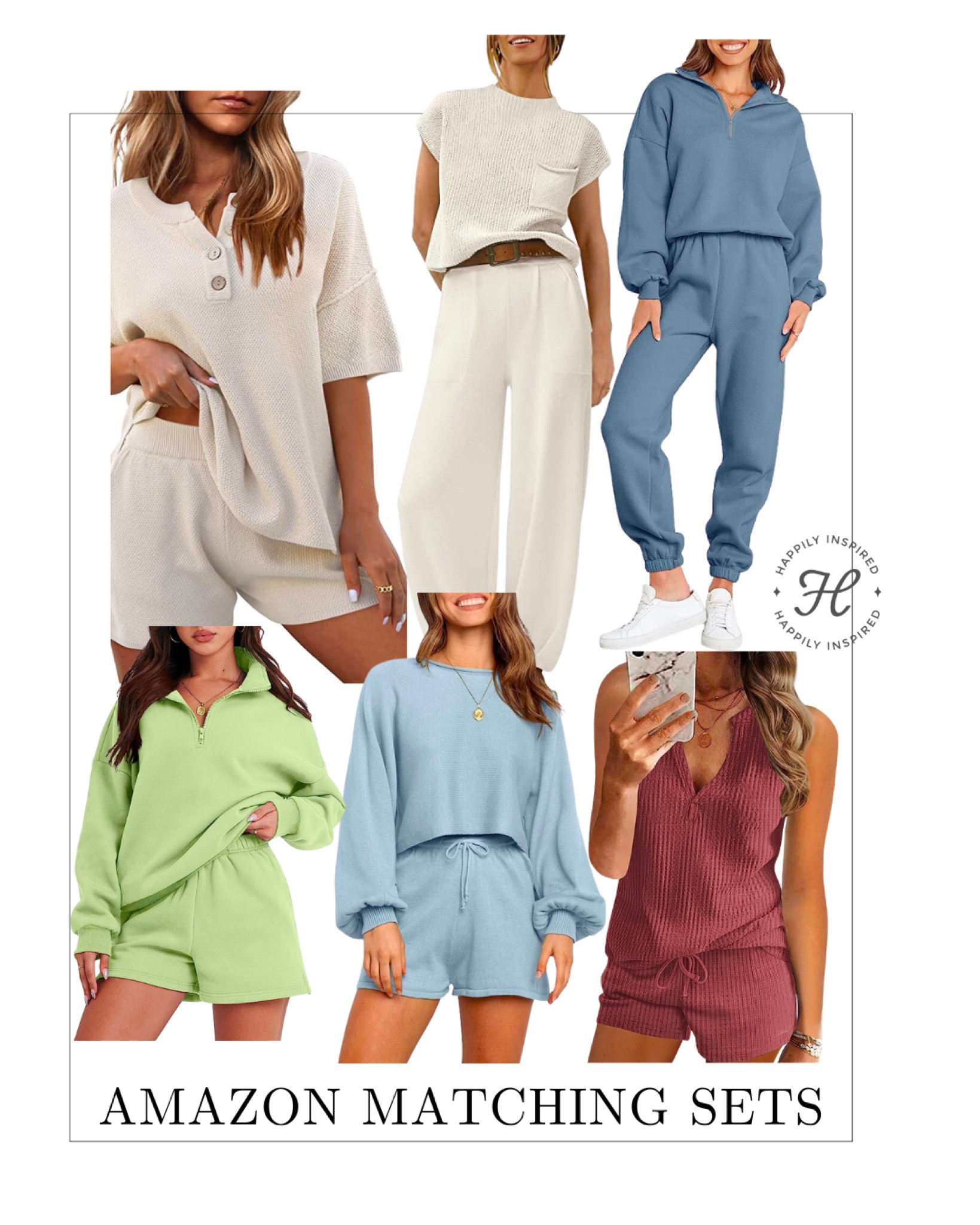 Amazon matching sets, Amazon sets, cute matching sets, summer matching set, loungewear, cute matching sets 

#LTKstyletip #LTKunder50 #LTKsalealert