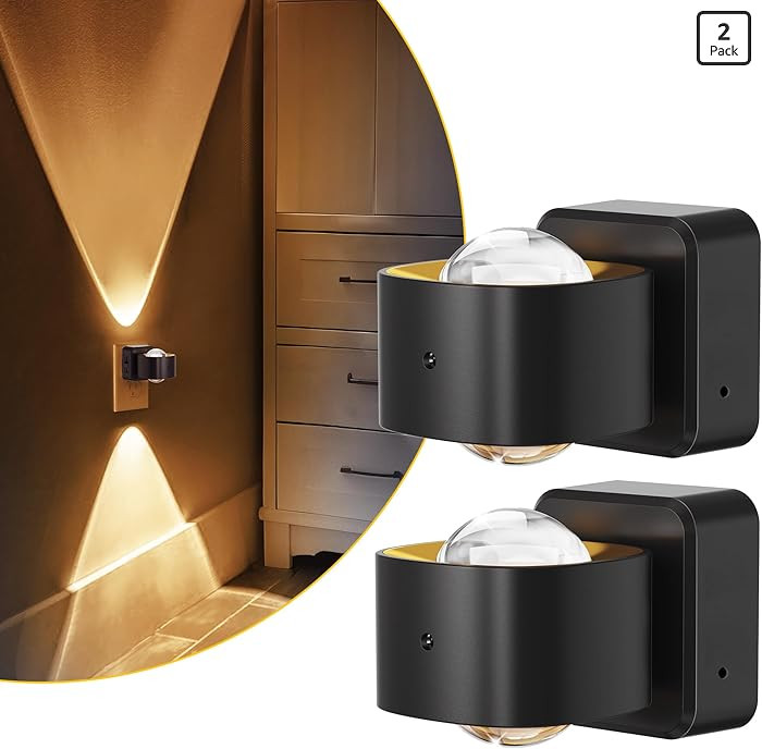 L LOHAS LED Night Light Projector, Night Lights Plug into Wall, Dusk to Dawn Sensor, 180°Rotatin... | Amazon (US)