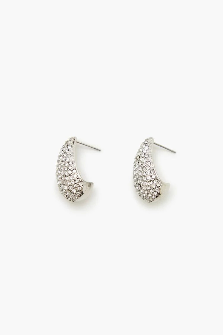 Teardrop Rhinestone Earrings | Forever 21
