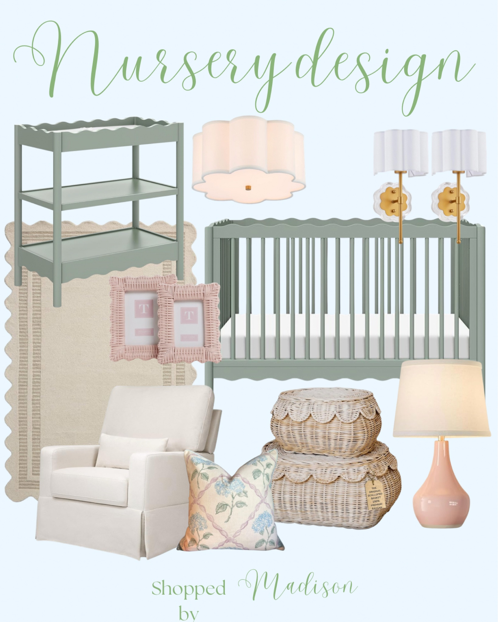 Nursery decor, nursery design, baby girl nursery ideas, interior design, interior style, amazon home decor, amazon nursery decor, green and pink nursery 

#LTKkids #LTKhome #LTKbaby