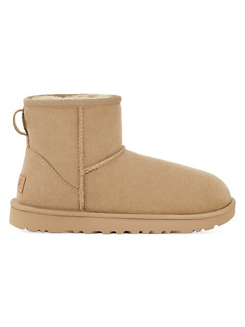 Classic Heritage Mini II Sheepskin-Lined Suede Boots | Saks Fifth Avenue