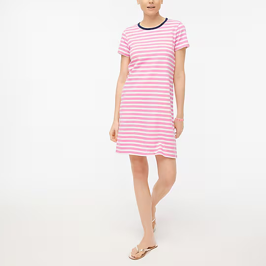 Short-sleeve striped T-shirt dress | J.Crew Factory