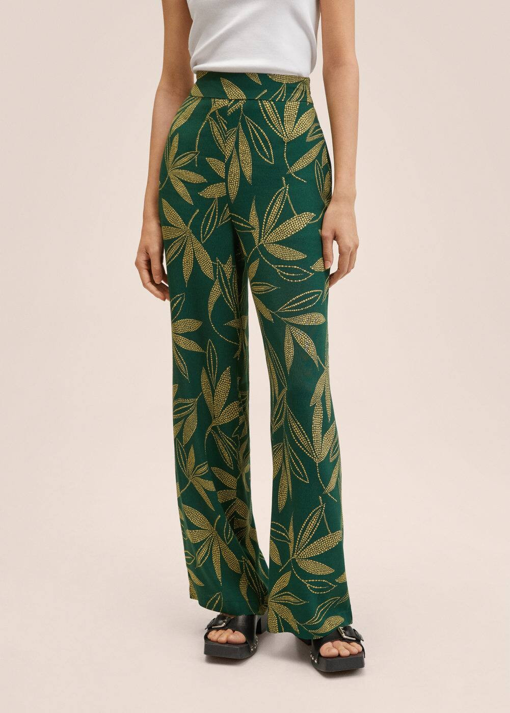 Bedruckte capri-palazzohose  -  Damen | Mango Deutschland | MANGO (DE)