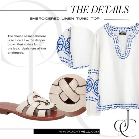 Blue and white blouse u see $150 with white denim.

#LTKsalealert #LTKxNSale #LTKstyletip