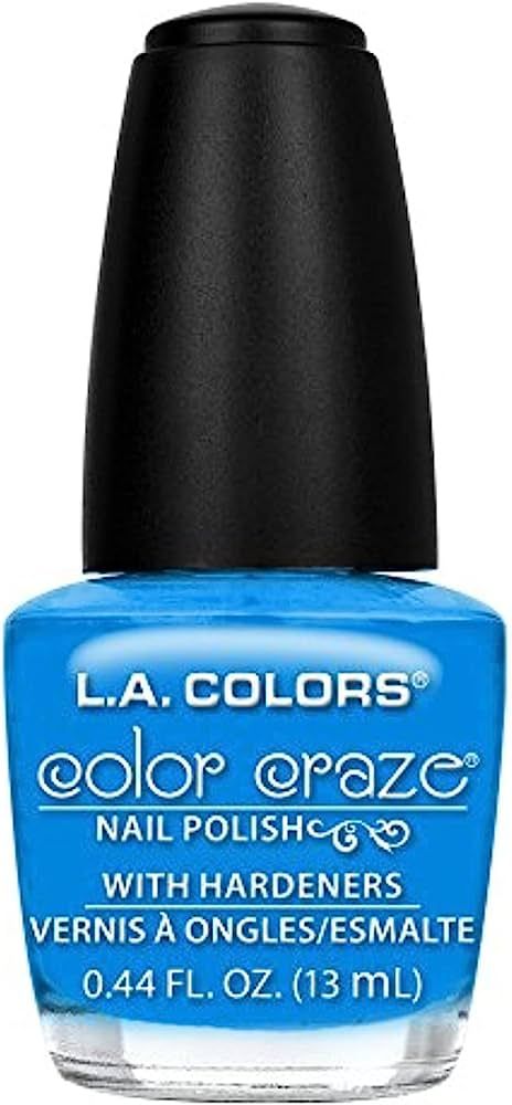 L.A. Colors Craze Nail Polish, Aquatic, 0.44 Fluid Ounce | Amazon (US)