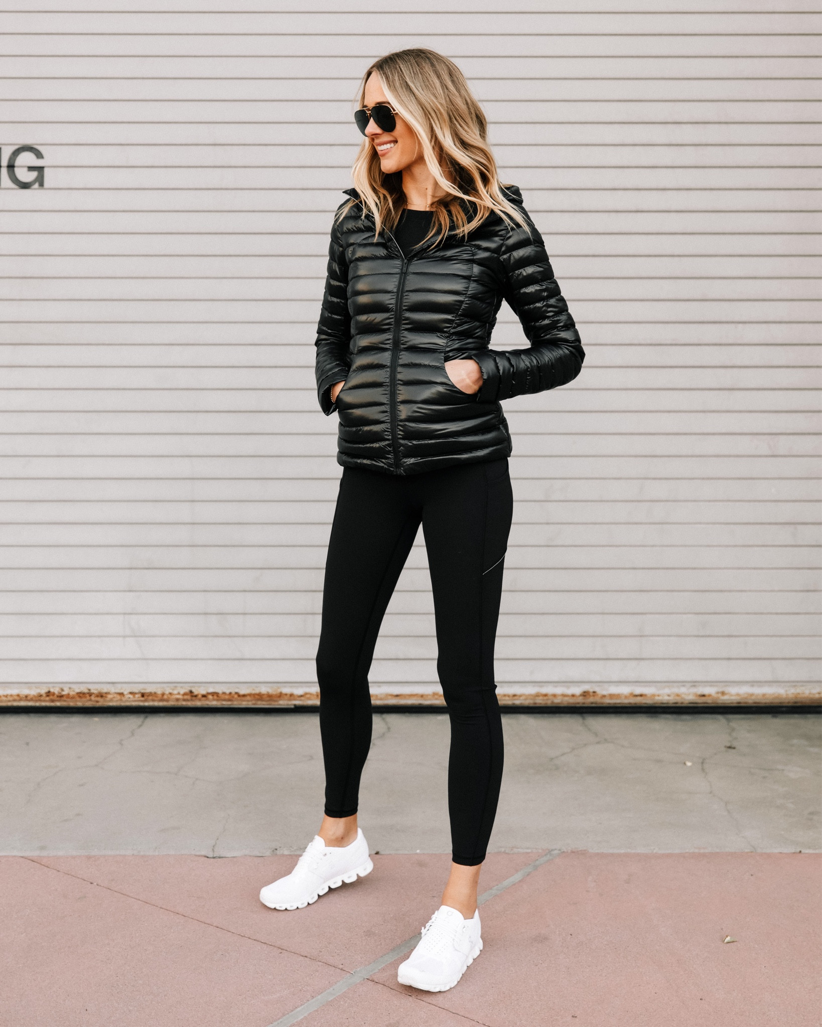 Fashion Jackson wearing lululemon outfit, black puffer jacket, black leggings, white sneakers #fitness #lululemon #fashionjackson  

#LTKsalealert #LTKfit #LTKSeasonal