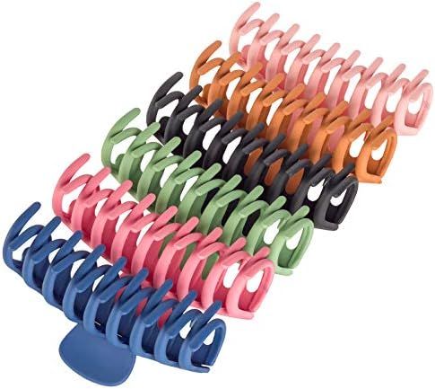 6 Pack Big Claw Clips 4 Inch Giant Matte Hair Claw Clips For Women and Girls 6 Color Large Jaw Ha... | Amazon (US)