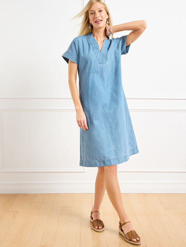 Denim Shift Dress | Talbots