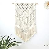 Macrame Wall Hanging Woven Wall Art Macrame Tapestry Boho Chic Home Decor for Apartment Bedroom Livi | Amazon (US)