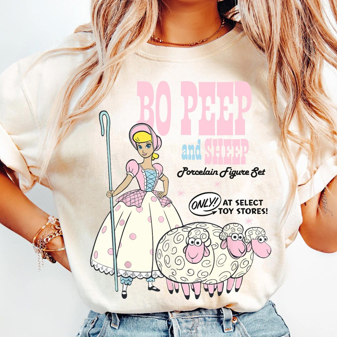 Vintage Bo Peep and Sheep Advertisement Shirt, Disney Toy Story Movie T-shirt, Animal Kingdom, Di... | Etsy (US)