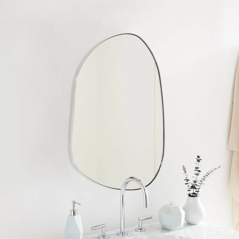 Bertlinde asymmetrical wall mirror irregular shaped mirror for living room, bathroom or entry | Wayfair North America
