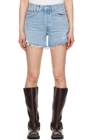 AGOLDE - Blue Parker Denim Shorts | SSENSE