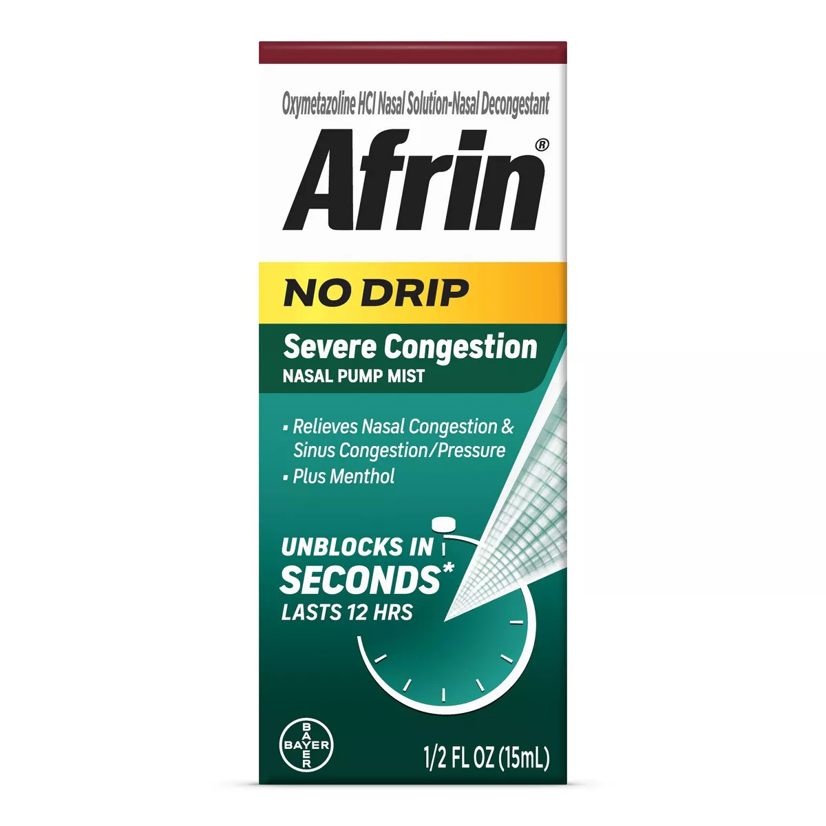 Afrin Nasal Spray No Drip Severe Congestion Relief | Target