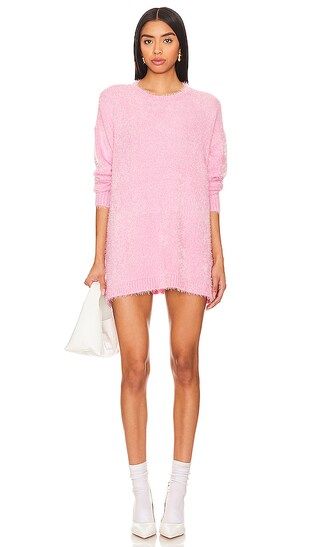 Bonfire Sweater in Pink Fuzzy Knit | Revolve Clothing (Global)