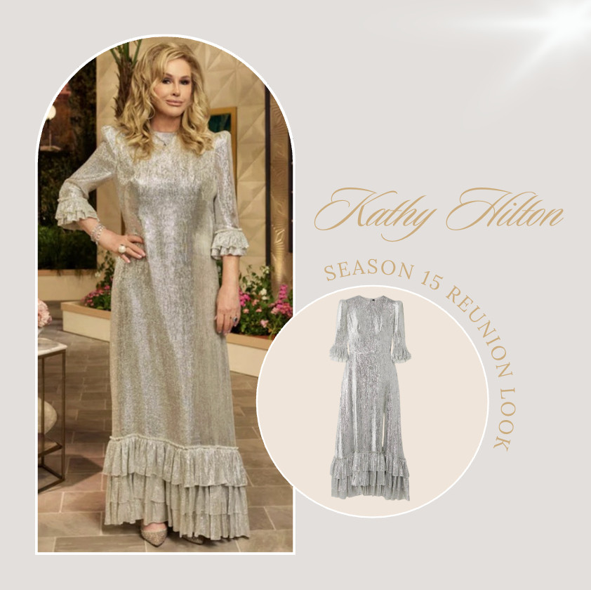 Kathy Hilton's Season 15 Reunion Look is by The Vampire's Wife // Shop Similar 📸 + Info= Bravo TV 

 