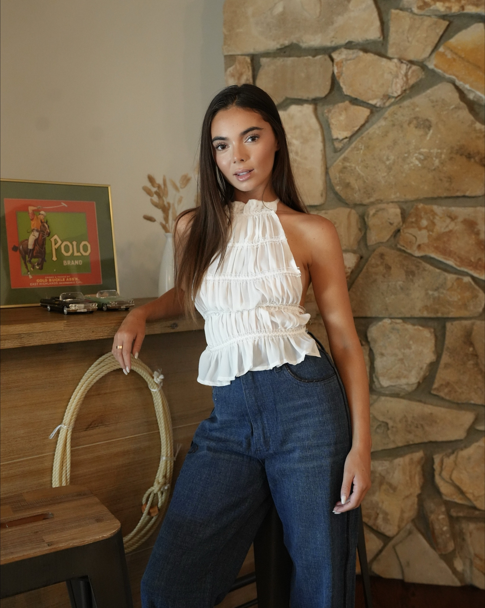 My favorite outfits lately 🤍 Linking this chic white ruffle top + wide leg jeans—timeless pieces you can dress up or down. Shop the look on my LTK 💫 #LTKStyle #LTKFinds #OOTD